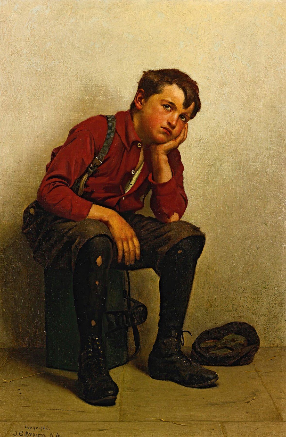 Cheer Up, John George Brown, 1905