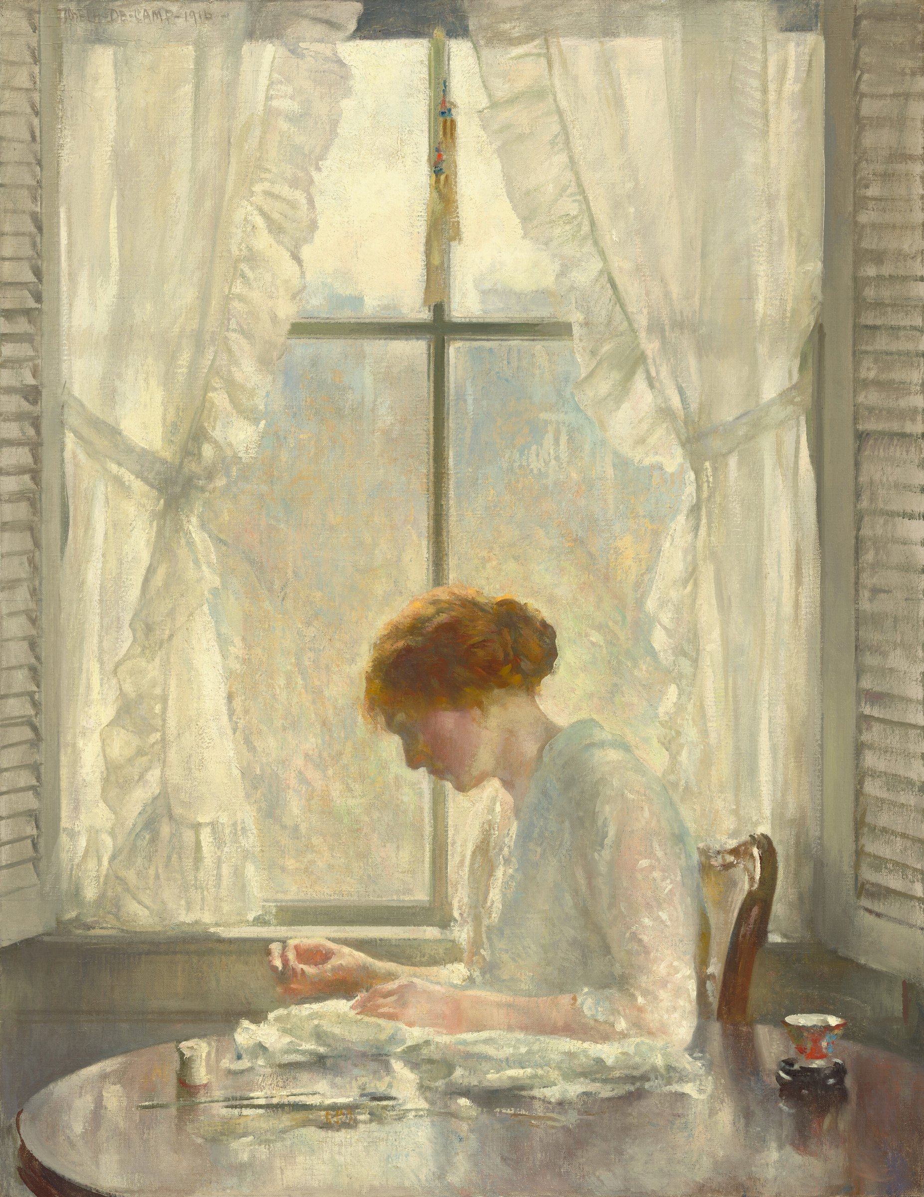 The Seamstress, Joseph Rodefer DeCamp, 1916